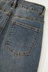 High Rise Exposed Seam Wide Leg Denim Jeans